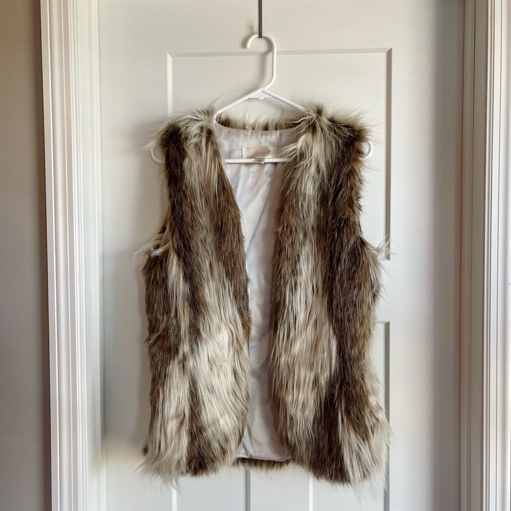 Donna Salyers Fabulous Furs Faux Fur Vest